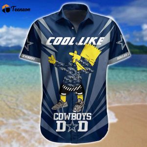 Funny Dallas Cowboys Bart Simpson Dabing Hawaiian Shirt