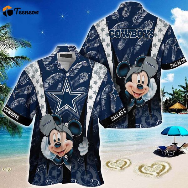 Funny Dallas Cowboys Mickey Mouse Hawaiian Shirt