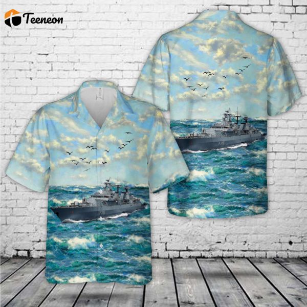 German Navy Brandenburg (F215) Brandenburg-class frigate Hawaiian Shirt Gift for Dad Father Days