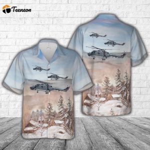 German Navy Westland WG-13 Super Lynx Mk88a (code 83+25) Hawaiian Shirt Gift for Dad Father Days