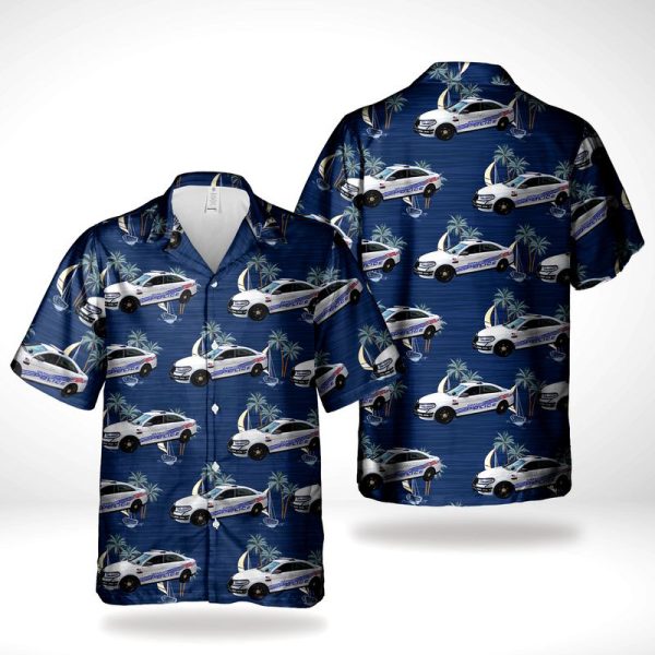 Gifts 2024Gifts 2024 Detroit Police Department DPD Police Car Hawaiian Shirt