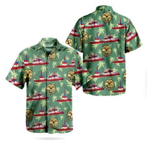 Gifts 2024Gifts 2024 San Francisco Fire Department (SFFD) Fireboat Phoenix Hawaiian Shirt