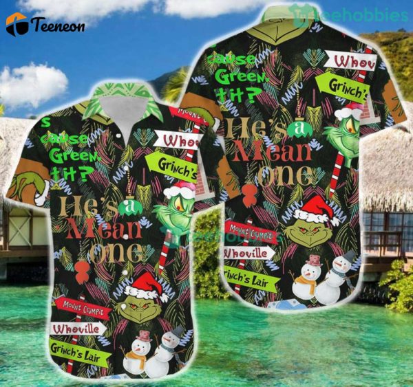 Grinch Hawaii Shirt Gift For Men And Women