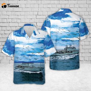 HMAS Leeuwin (A 245) Royal Australian Navy Hawaiian Shirt Gift for Dad Father Days