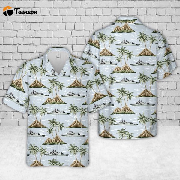 HMNZS Te Kaha Royal New Zealand Navy Hawaiian Shirt Gift for Dad Father Days