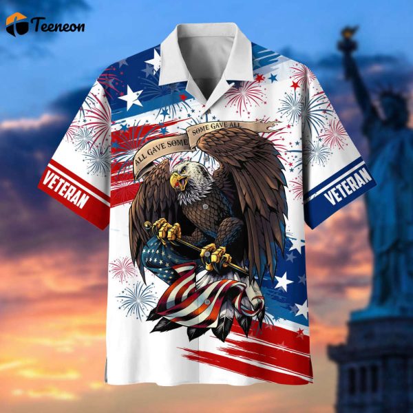 Happy Independence Day U.S Veteran Hawaii Shirt For Men And Women