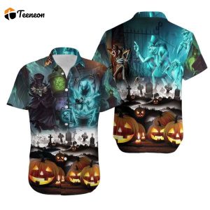 Haunted Mansion Button Shirt