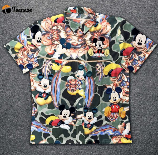 Hawaii Shirt Mickey Vintage Cotton Hawaiian Shirt-zx10495