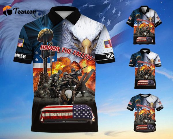 Limited Honor The Fallen Polo And Hawaii Shirt