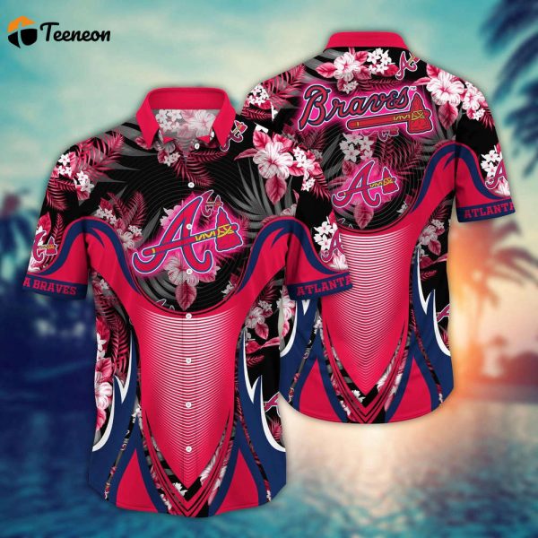 MLB Atlanta Braves Hawaiian Shirt Flower Grandstand Glamour For Fans