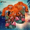 MLB Baltimore Orioles Hawaiian Shirt Flower Pink Crane Pattern For Fans