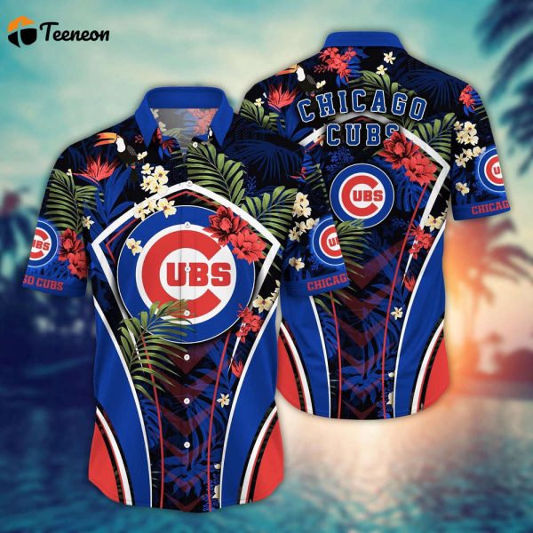 MLB Chicago Cubs Hawaiian Shirt Flower Strike A Style Pose For Fans