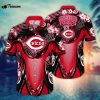 MLB Cincinnati Reds Hawaiian Shirt Flower Grandstand Glamour For Fans