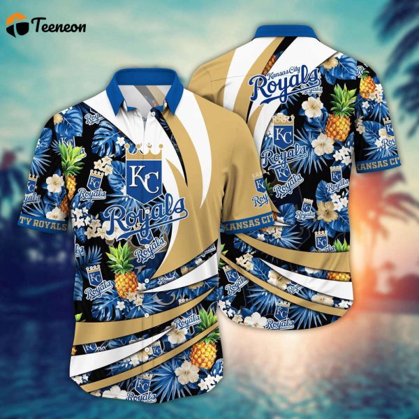 MLB Kansas City Royals Hawaiian Shirt Flower Bloom In Glory For Fans