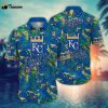 MLB Kansas City Royals Hawaiian Shirt Flower Palm Tree Paradise For Fans