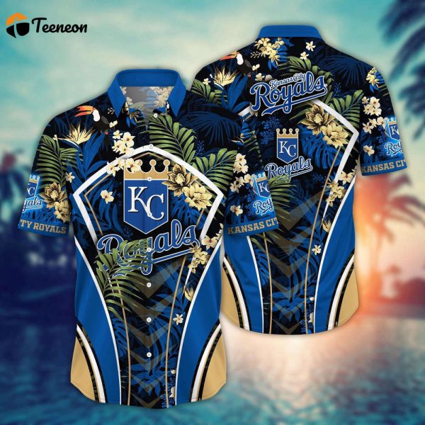 MLB Kansas City Royals Hawaiian Shirt Flower Strike A Style Pose For Fans