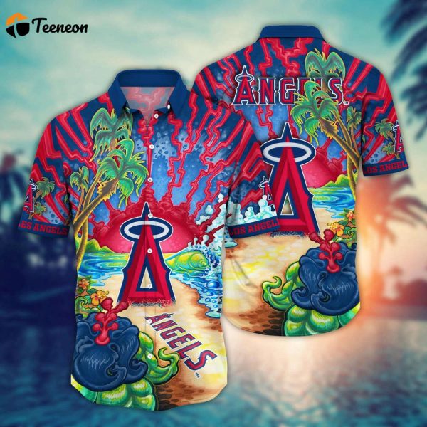 MLB Los Angeles Angels Hawaiian Shirt Diamond Dreamscape For Sports Fans