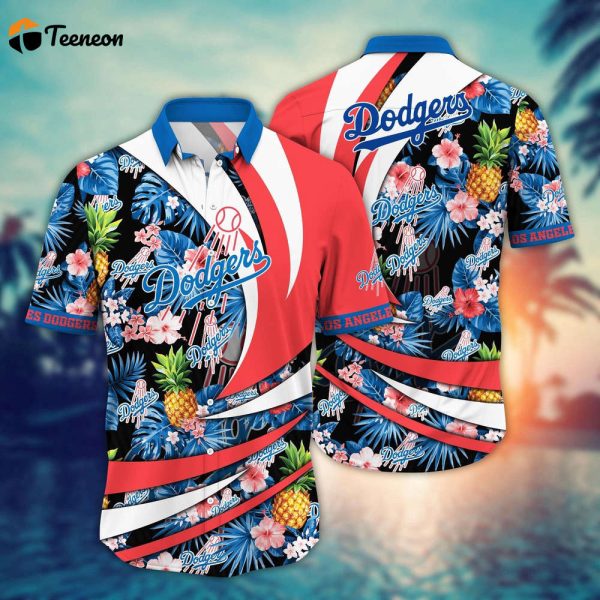 MLB Los Angeles Dodgers Hawaiian Shirt Flower Bloom In Glory For Fans