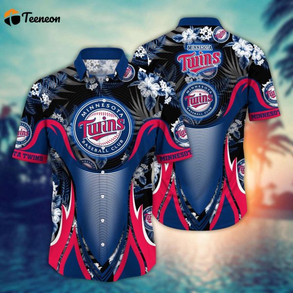 MLB Minnesota Twins Hawaiian Shirt Flower Grandstand Glamour For Fans