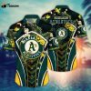 MLB Oakland Athletics Hawaiian Shirt Flower Strike A Style Pose For Fans