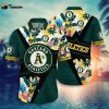 MLB Oakland Athletics Hawaiian Shirt Flower Swing Into Sunset For Fans