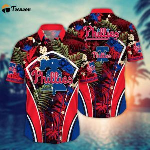 MLB Philadelphia Phillies Hawaiian Shirt Flower Strike A Style Pose For Fans