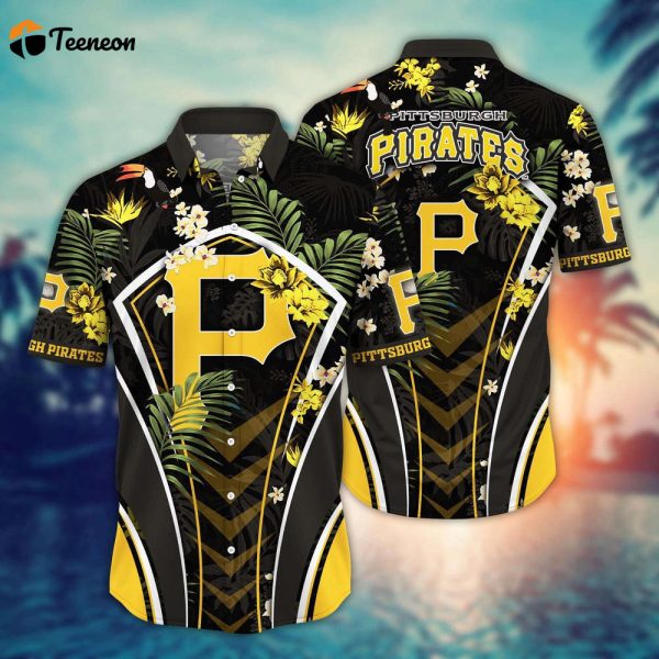 MLB Pittsburgh Pirates Hawaiian Shirt Flower Strike A Style Pose For Fans