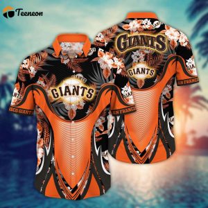 MLB San Francisco Giants Hawaiian Shirt Flower Grandstand Glamour For Fans