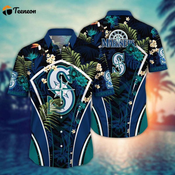 MLB Seattle Mariners Hawaiian Shirt Flower Strike A Style Pose For Fans