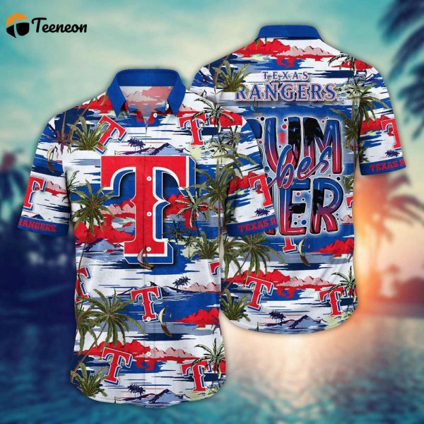 MLB Texas Rangers Hawaiian Shirt Flower Grand Slam in Hawaiianan Flair For Fans