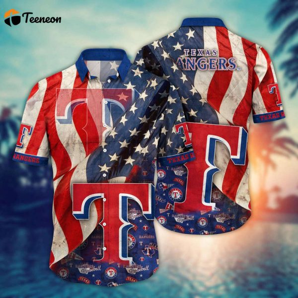 MLB Texas Rangers Hawaiian Shirt Flower Swing into Hawaiianan Chic For Fans