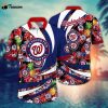 MLB Washington Nationals Hawaiian Shirt Flower Bloom In Glory For Fans