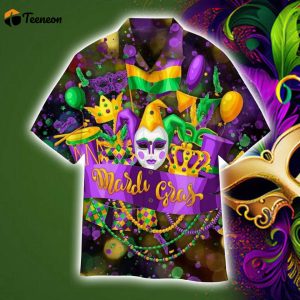 Mardi Gras Festival Party Hawaiian Shirt