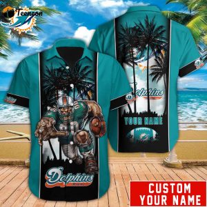 Miami Dolphins NFL-Hawaiian Shirt Custom