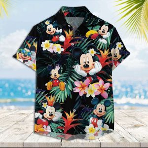 Mickey Mouse Hawaiian Shirt Mickey Lost In The Tropical Forest Hawaiian Shirt