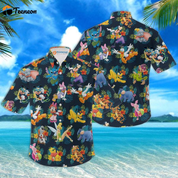 Movie Characters Group Beach Trip Hawaiian T-shirt