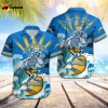 NFL Los Angeles Chargers Grateful Dead Blue Hawaiian Shirt