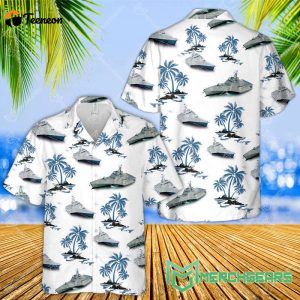 Navy USS Independence Hawaiian Shirt Gift for Dad Father Days