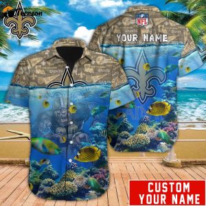 New Orleans Saints NFL-Hawaiian Shirt Custom