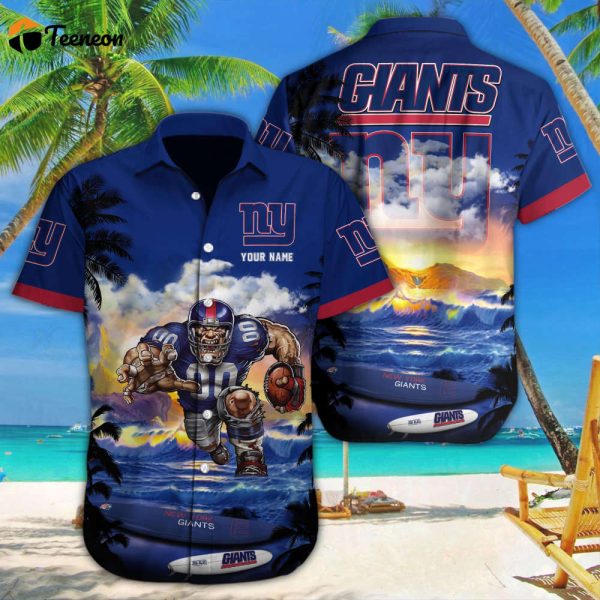 New York Giants NFL-Custom Hawaii Shirt