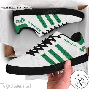 North Texas Mean Green Print Stan Smith Shoes Style