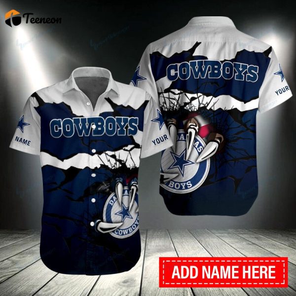 Premium Quality Personalized Dallas Cowboys Monter 3D Hawaiian Shirt