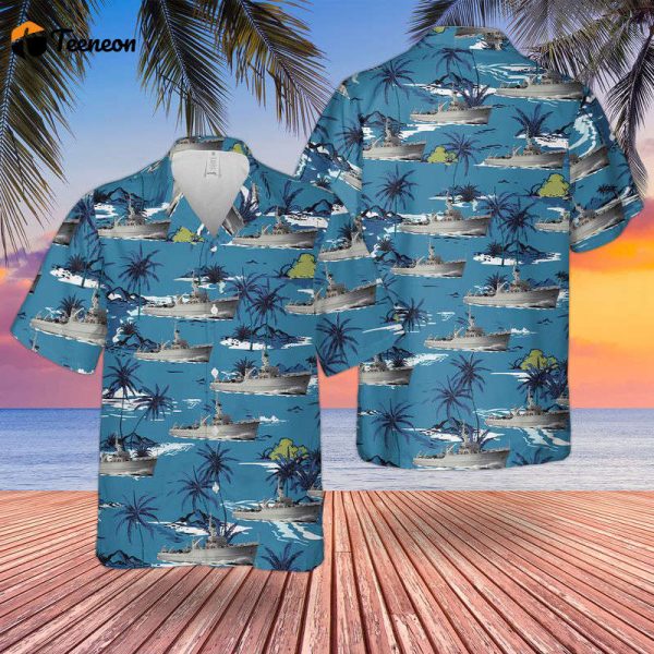 Royal Canadian Navy Bay-class minesweeper Hawaiian Shirt Gift for Dad Father Days