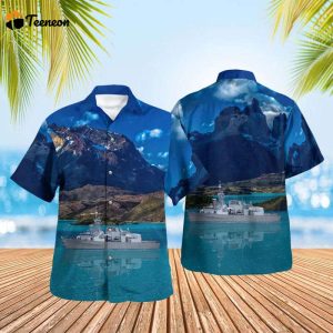 Royal Canadian Navy HMCS Calgary Hawaiian Shirt Gift for Dad Father Days