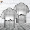 Royal Canadian Navy HMCS Calgary (K231) Flower-class corvettes In WWII Hawaiian Shirt Gift for Dad Father Days