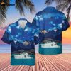 Royal Canadian Navy HMCS Harry DeWolf Hawaiian Shirt Gift for Dad Father Days