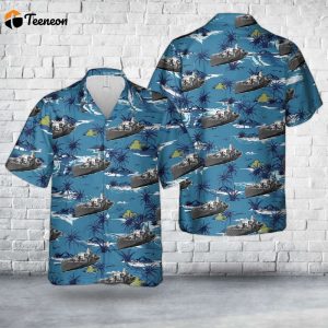 Royal Canadian Navy HMCS Sackville K181 Flower-class corvette Hawaiian Shirt Gift for Dad Father Days