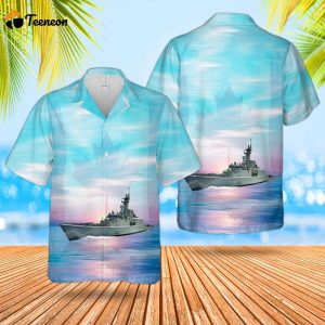 Royal Canadian Navy RCN HMCS Algonquin DDG 283 Iroquois-class Guided Missile Destroyer Hawaiian Shirt Gift for Dad Father Days