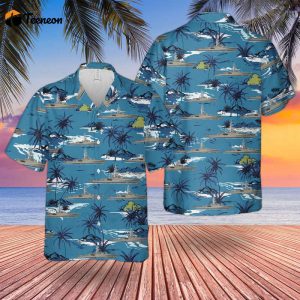 Royal Canadian Navy Restigouche-class Destroyer escort Hawaiian Shirt Gift for Dad Father Days