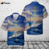 Royal Danish Navy Guided Missile Frigate FFG F 363 HDMS Niels Juel Hawaiian Shirt Gift for Dad Father Days